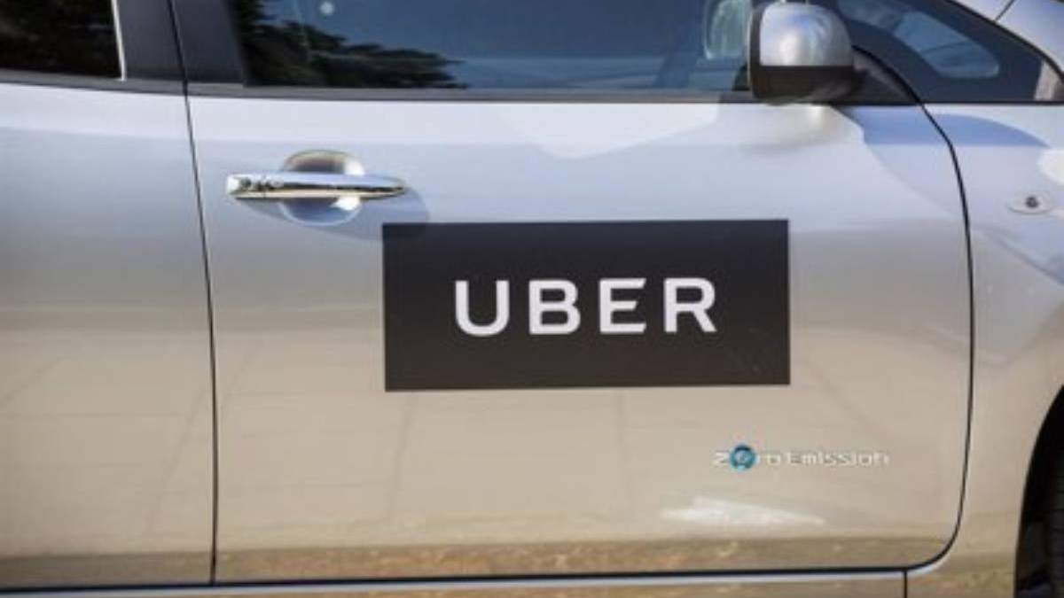 Foto de archivo de un Uber en Inglaterra
