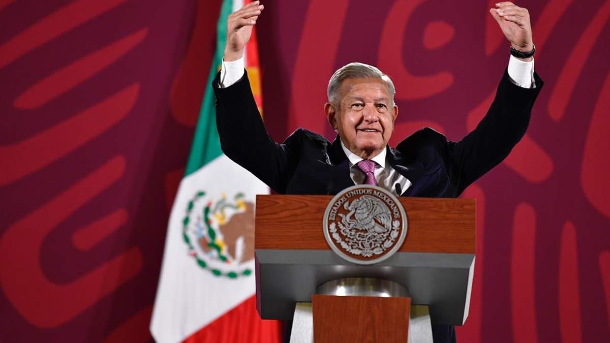 El presidente López Obrador en la mañanera