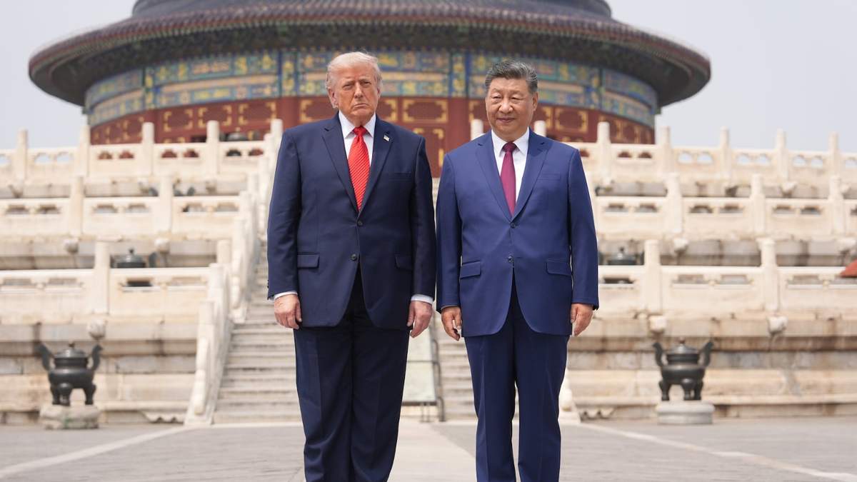 Trump y Xi Jinping posan ante el Templo del Cielo en Beijing