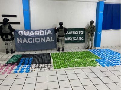 Mesa Estatal de Seguridad saca de circulación más de 23.6 millones de dosis de droga en Sonora
