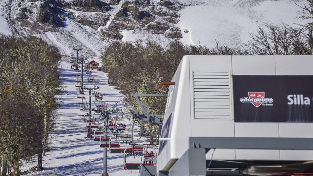 La silla del Cerro Chapelco. Fuente: (Twitter)