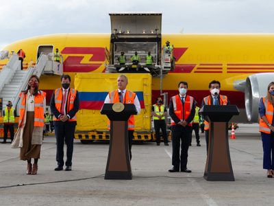 Colombia recibió 3.5 millones de dosis de vacunas donadas por Estados Unidos