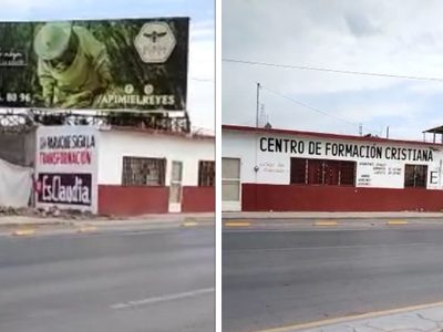La promoción de Sheinbaum, hasta en un templo cristiano