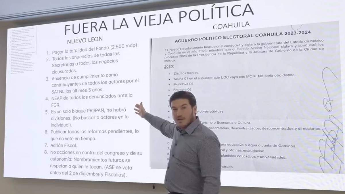 El gobernador de Nuevo León, Samuel García