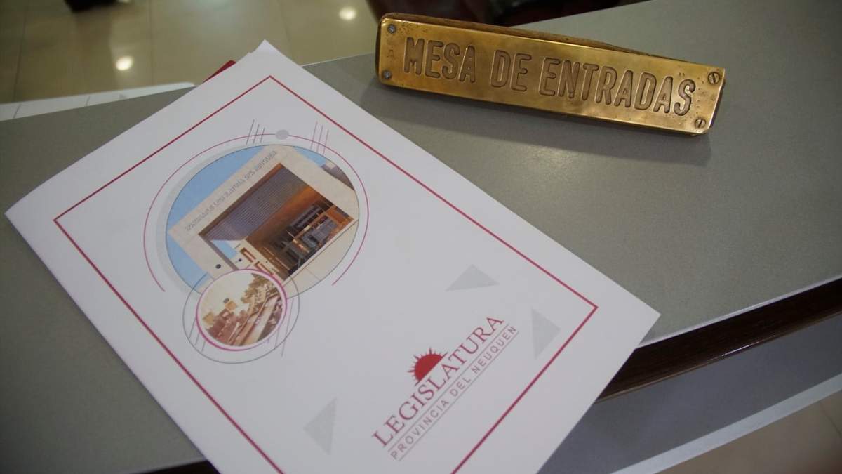 El proyecto ingresó en la legislatura provincial de Neuquén. Fuente: (Legislatura de Neuquén)