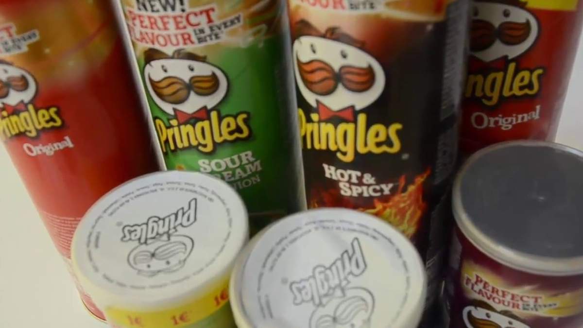 Latas de pringles. Fuente: (Instagram)