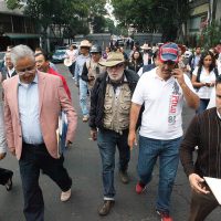 Integrantes de la Marcha por Morelos dialogan con autoridades en la Segob