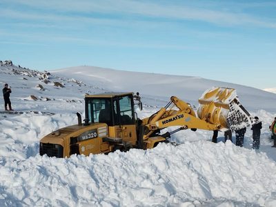 Rescataron a tres familias chilenas que quedaron atrapadas por la nieve en la Ruta 13