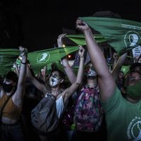 Video: la IVE es ley y la marea verde lo celebró alzando un emocionante grito
