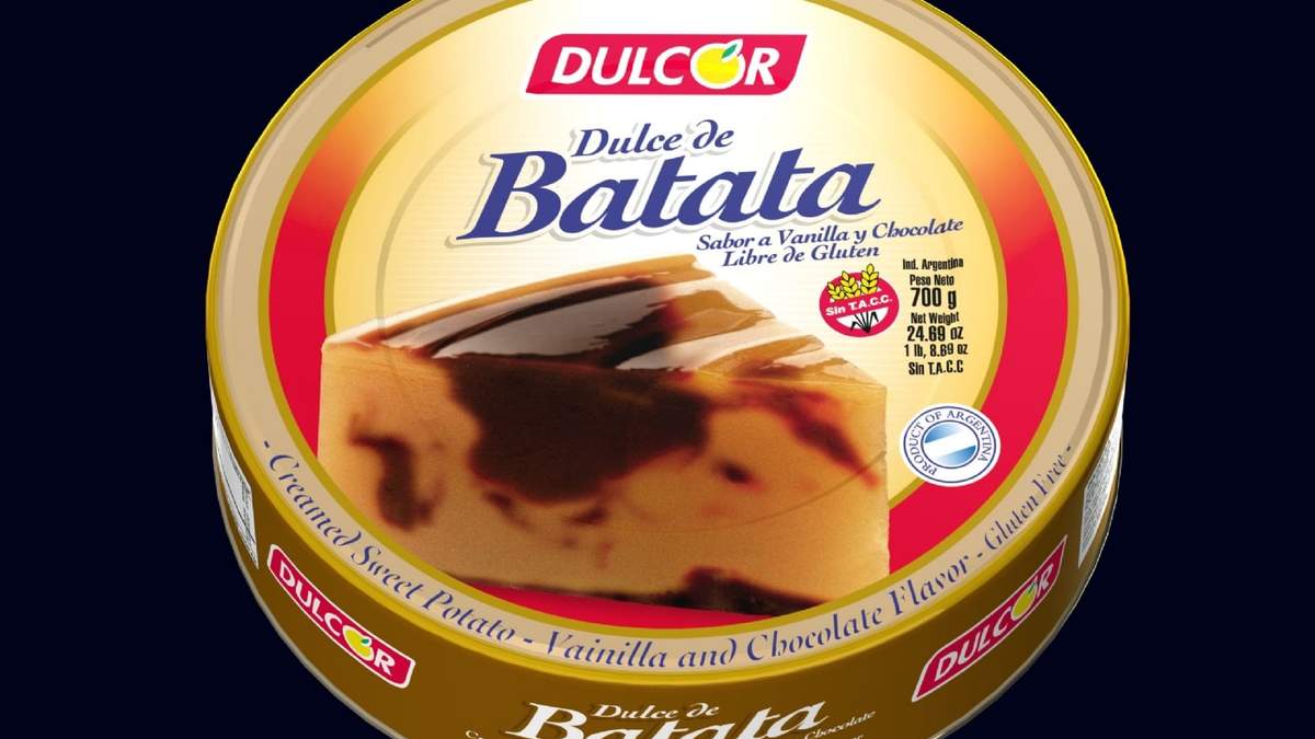 Lata de dulce de batata. Fuente: (Instagram)