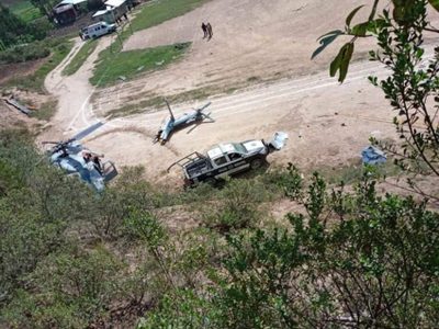 Se desploma helicóptero Black Hawk de la Marina en Veracruz