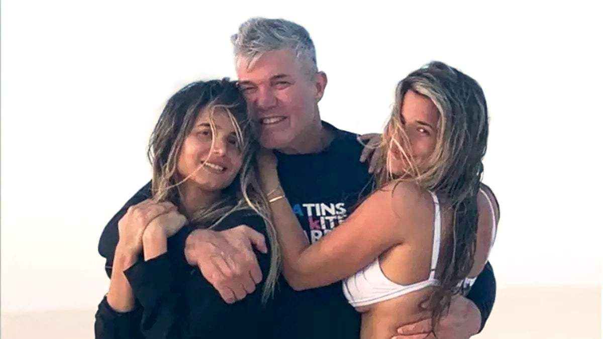 María, Delfina y Fernando Burlando. Fuente. (Instagram)