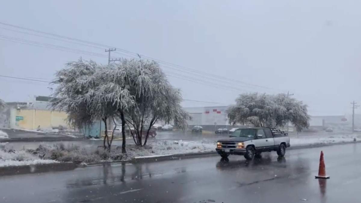 Nevada en Arteaga, Coahuila, el pasado 4 de febrero
