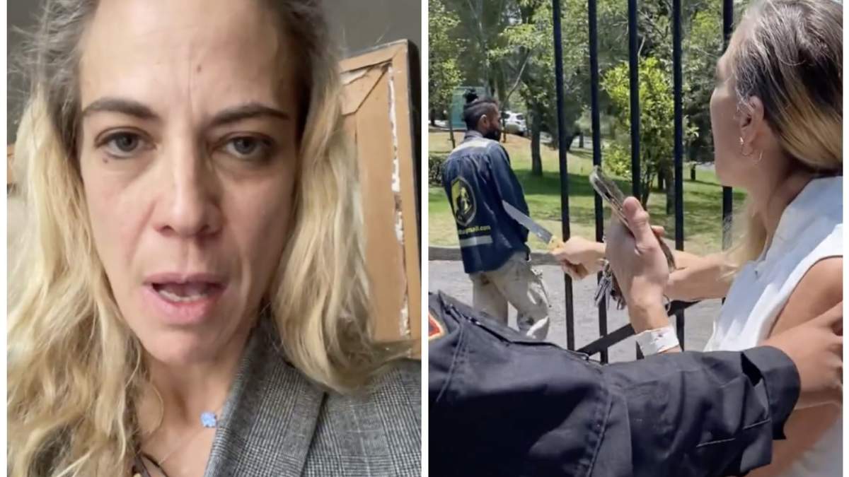 Valentina, en dos de los videos que se viralizaron