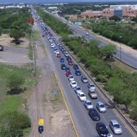 Panistas se manifiestan en auto a favor de García Cabeza de Vaca en Tamaulipas