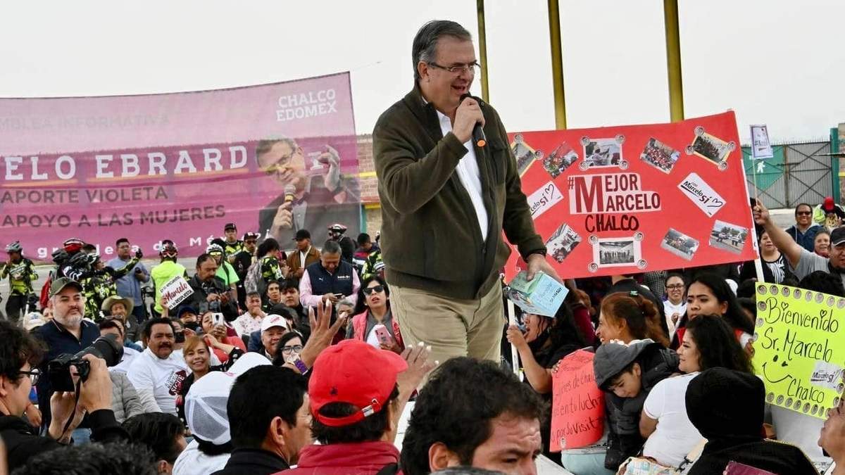 El excanciller en Chalco