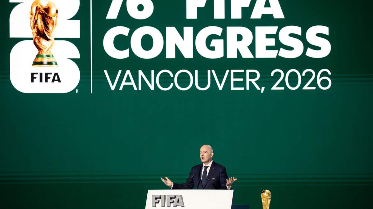 El presidente de la FIFA Gianni Infantino durante el Congreso de la FIFA