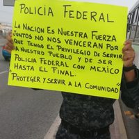 Protestan agentes de la Policía Federal en Nuevo León; mantienen actividades