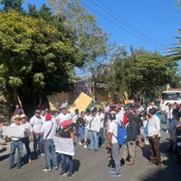 “Nos están matando, compañeros”: choferes marchan en Chilpancingo para pedir seguridad