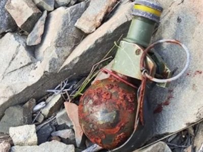 La Policía de Chubut halló una granada sin explotar y desplegaron un gran operativo