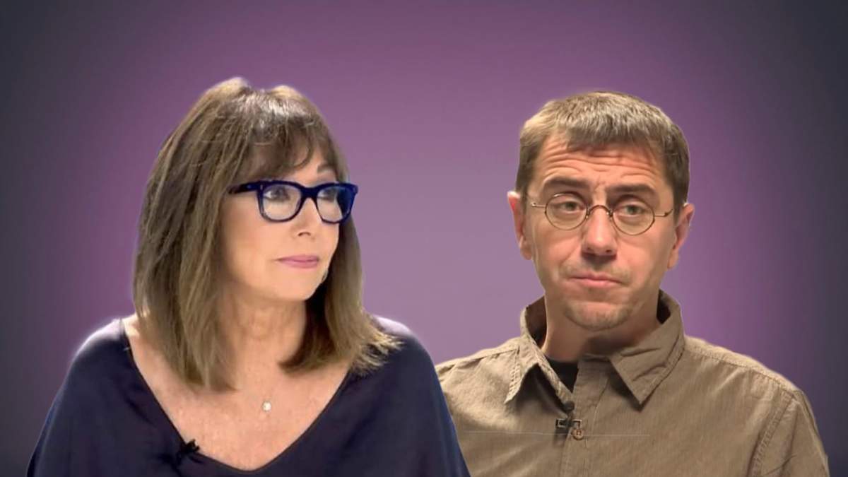 Ana Rosa Quintana y Juan Carlos Monedero. Fuente: (Minuto Neuquén)