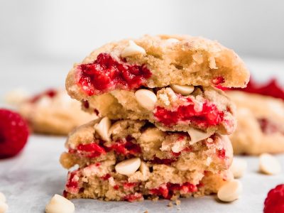 Cookies de frambuesa y chocolate blanco: irresistibles y extra crocantes para tu próxima merienda dulce