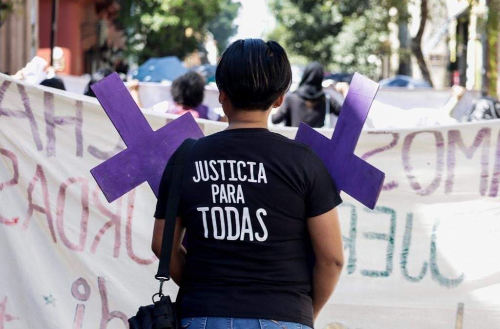 Marcha contra la violencia de género en Oaxaca