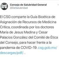 Guía Bioética, que prioriza a jóvenes sobre adultos mayores, 'es un proyecto”