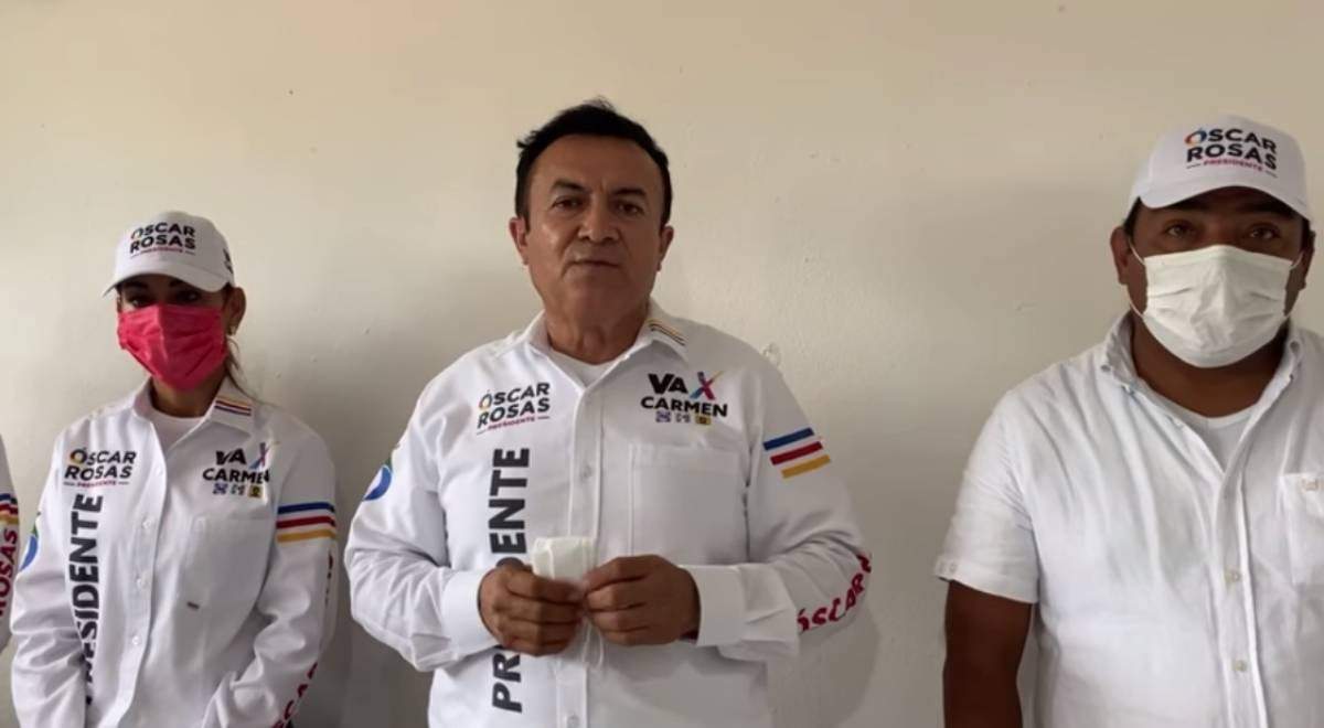 Video del candidato en el que relató lo sucedido