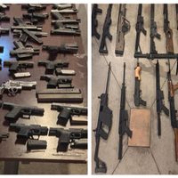 Decomisan arsenal importado de EU y 720 litros de metanfetamina en Baja California