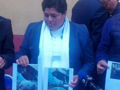 El helicóptero iba en llamas antes de estrellarse, dice dueño del predio donde cayó