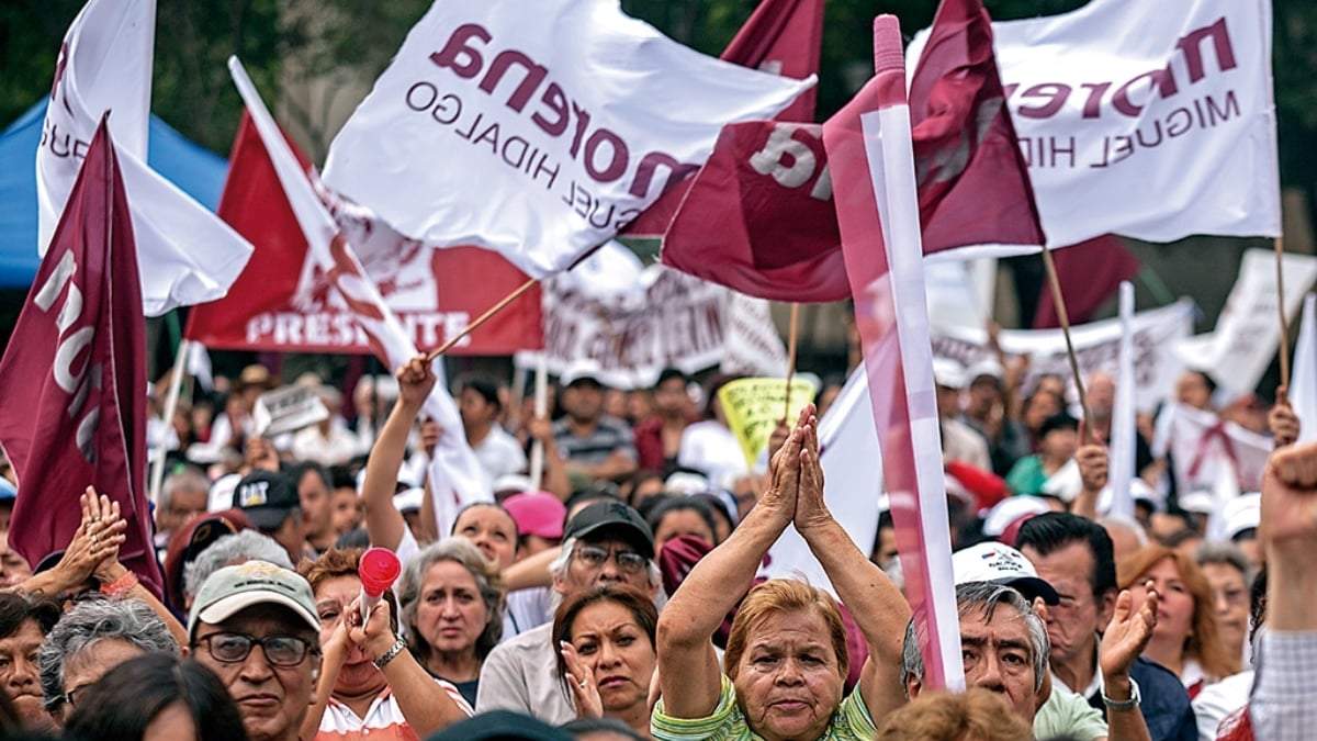 Simpatizantes de Morena