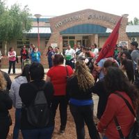 Trabajadores de la Salud de Centenario marcharon hasta el Hospital Natalio Burd