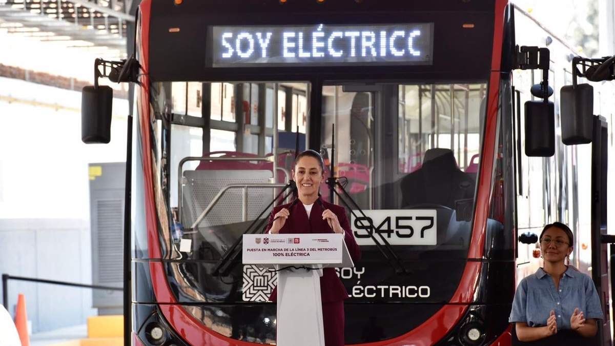 Sheinbaum inaugura la Línea 3 del Metrobús