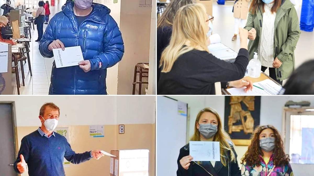 Varios candidatos votaron en Río Negro. Fuente: (Twitter)