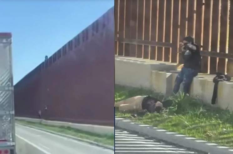 Dos mujeres migrantes caen al intentar cruzar muro entre México y EU