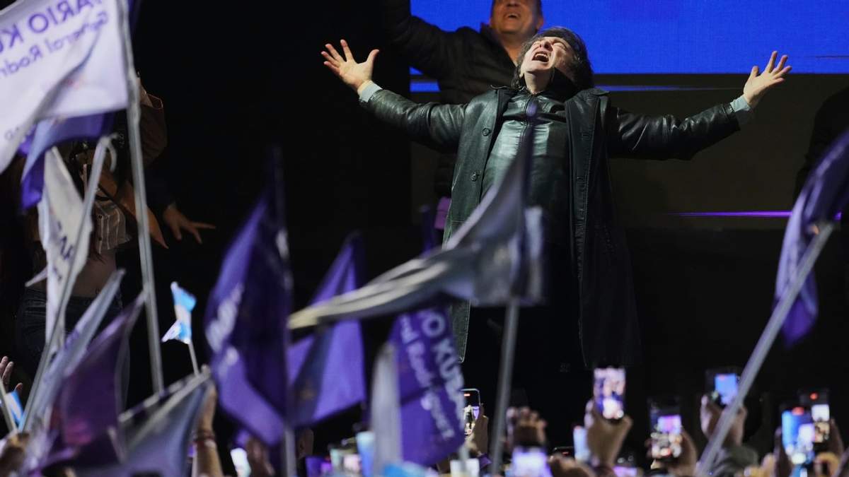 El presidente Javier Milei en La Plata, Argentina
