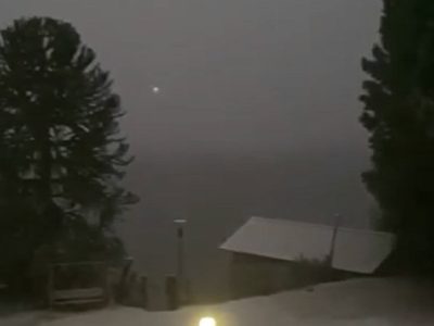 Como en invierno, pero en octubre: La nieve sorprendió en la cordillera
