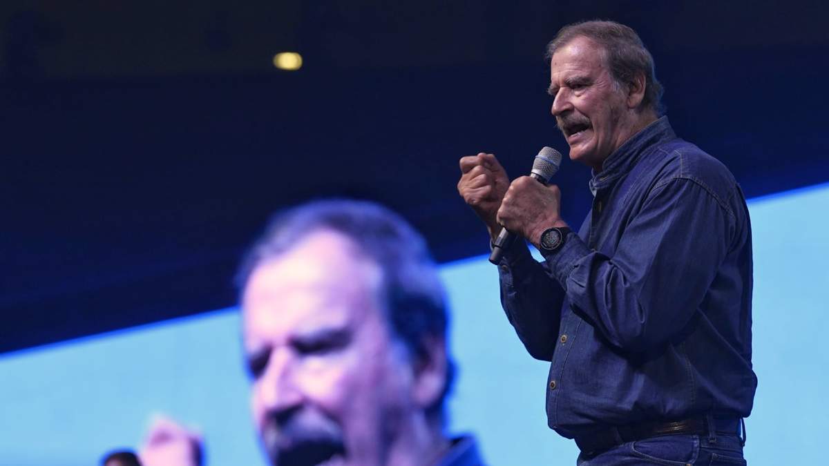 El ex presidente Vicente Fox Quesada en la XXIV Asamblea Nacional del PAN en 2019.