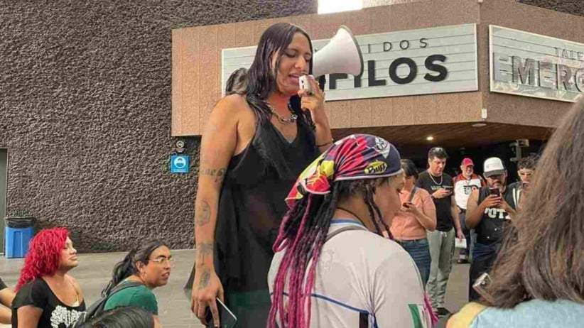 La protesta trans en la Cineteca