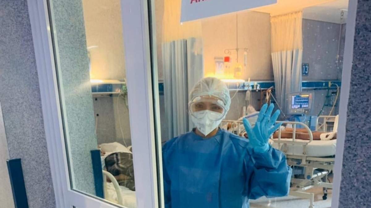 El área covid-19 de un hospital en Guanajuato