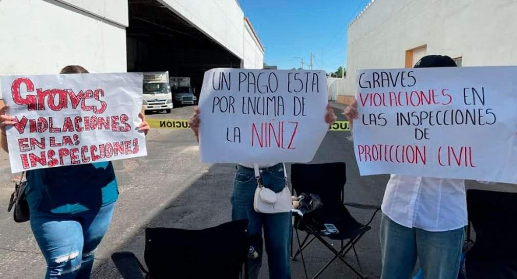 Estancias infantiles protestas en Sonora por irregularidades en las inspecciones