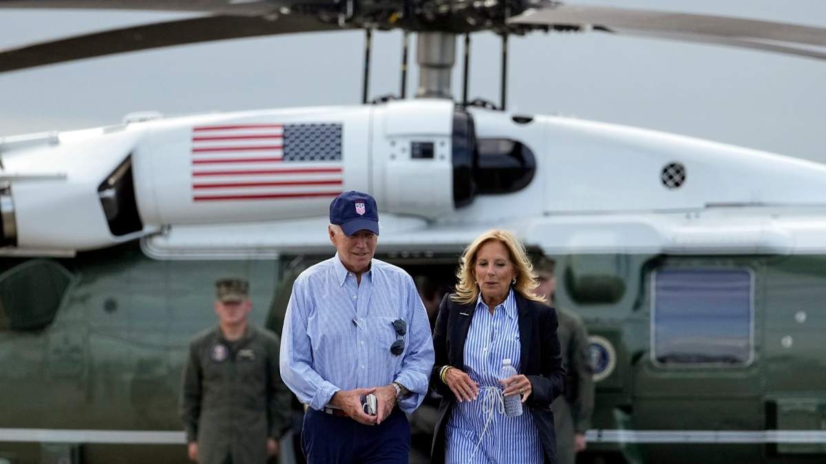 El presidente Joe Biden y la primera dama Jill Biden, el sábado 2 de septiembre