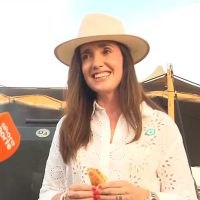 Victoria Villarruel reapareció en Jesús María, pero evitó hablar de política