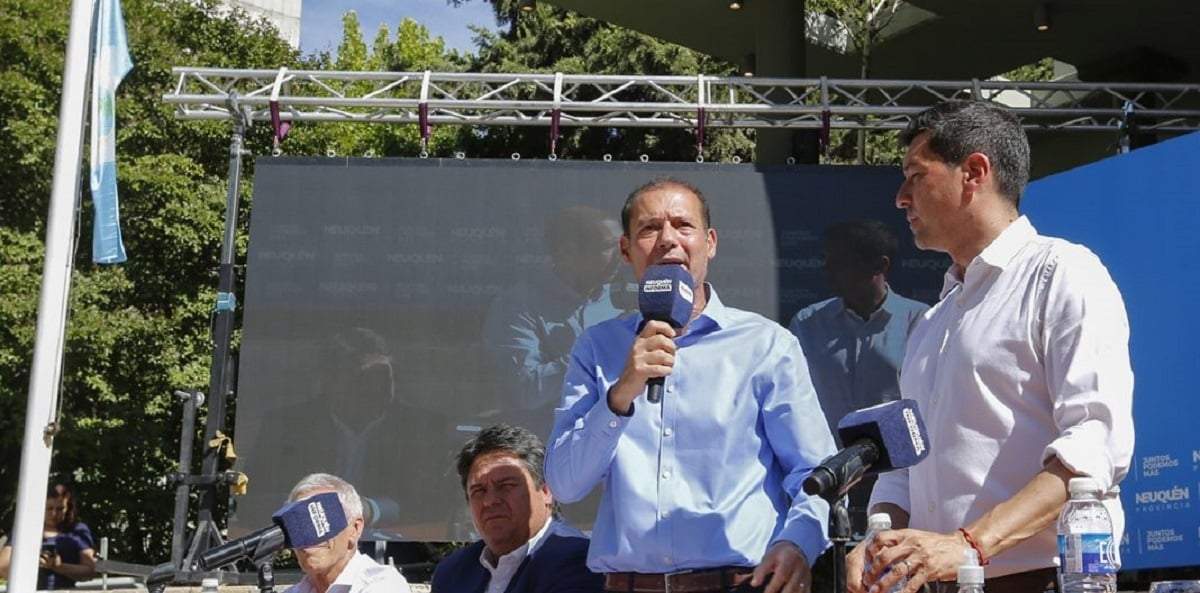 Gutiérrez anunció los pases a planta durante un acto en Casa de Gobierno. Fuente: (Prensa Gobierno)