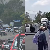Bloqueos carreteros del SNTE sitian la capital de Oaxaca