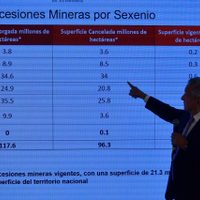 Calderón entregó 35 mil hectáreas a mineras, más que en el porfiriato: AMLO