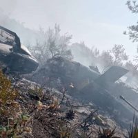 Brigadistas resultan lesionados en desplome de helicóptero mientras combatían incendio forestal