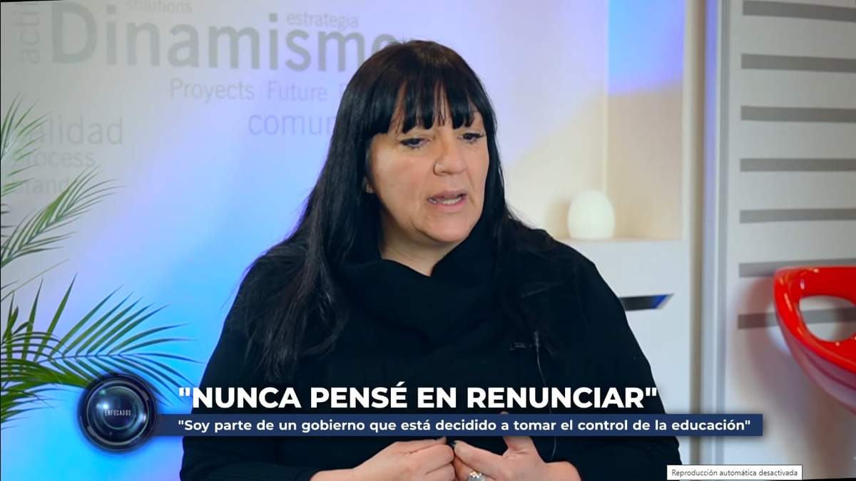 La ministra, Soledad Martínez. Fuente: (Enfocados Tv)