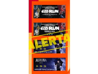 Profeco alerta por fraude en carreras falsas con temáticas de Star Wars y Merlina